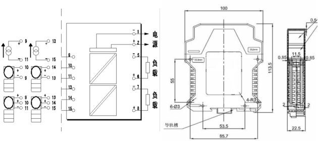 隔离配电器的接线图